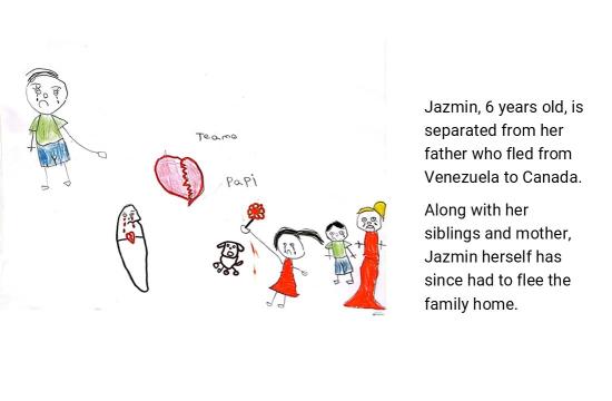 Jazmin is far from her dad